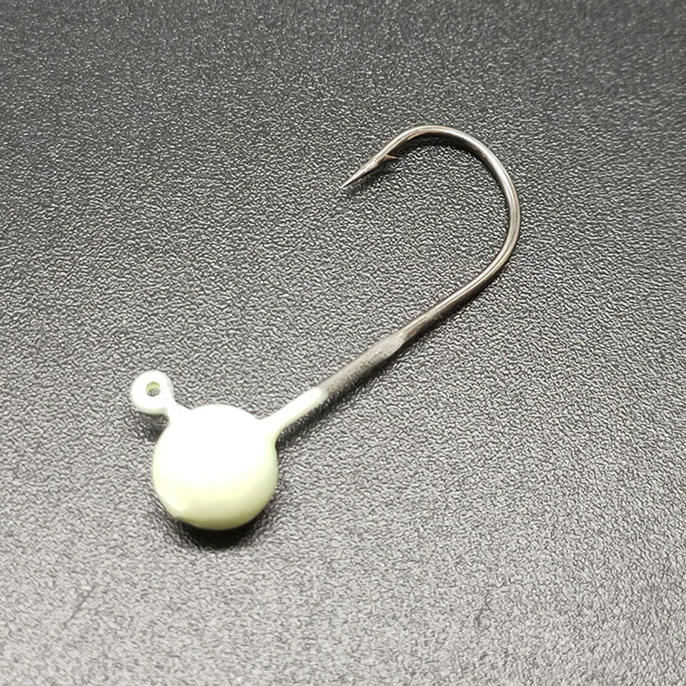 Micro anzuelo jig head bola luminosa para vinilo - imagen 4
