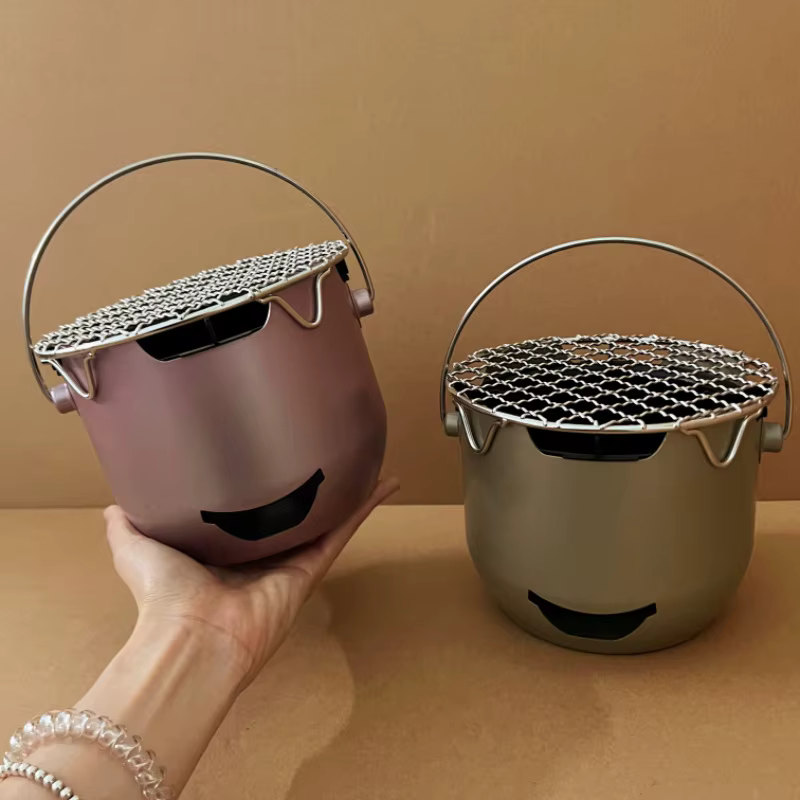Parrilla de hierro portátil desmontable para barbacoa al aire libre - imagen 5