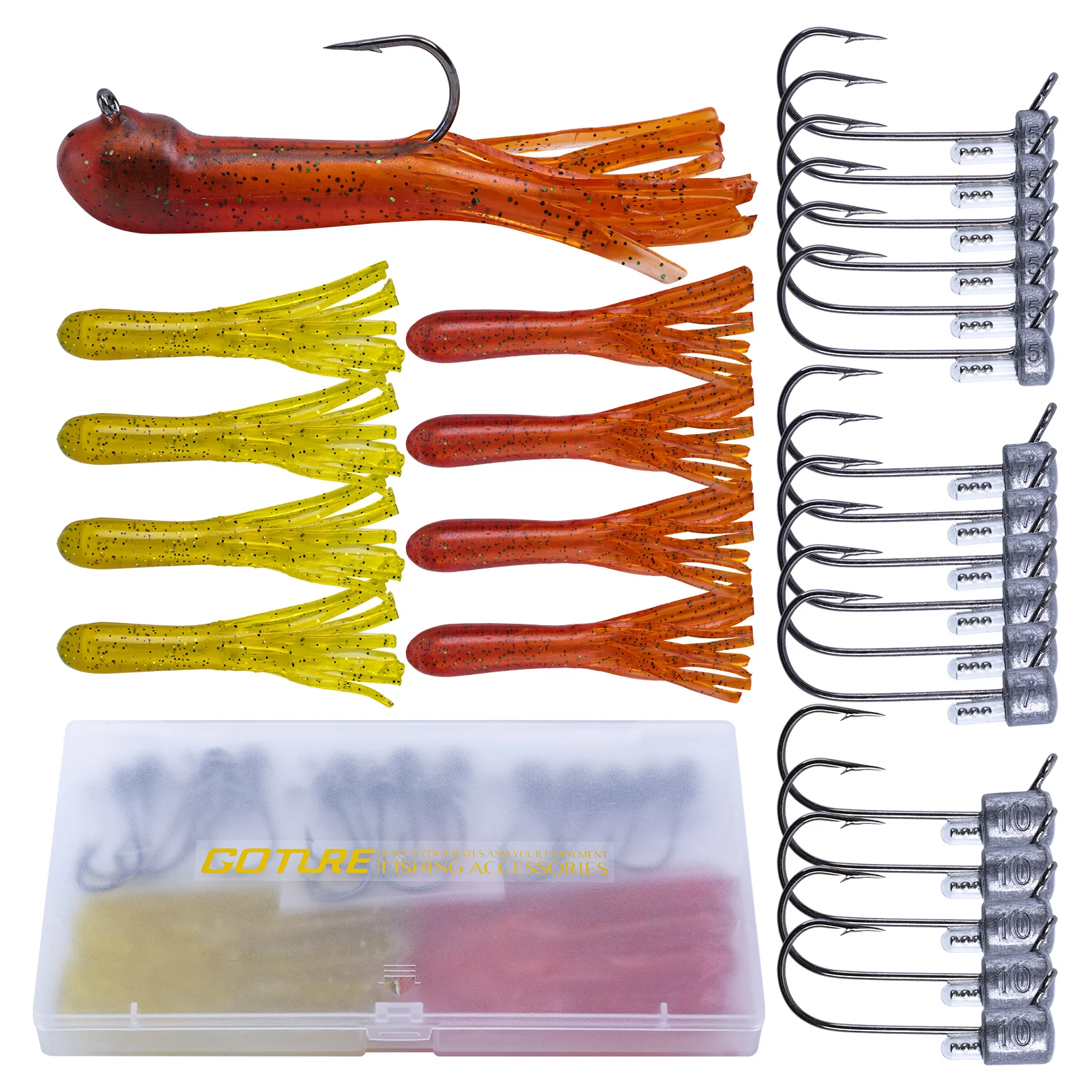 Goture Jig Head con púas para lubina – anzuelo vinilo - imagen 5