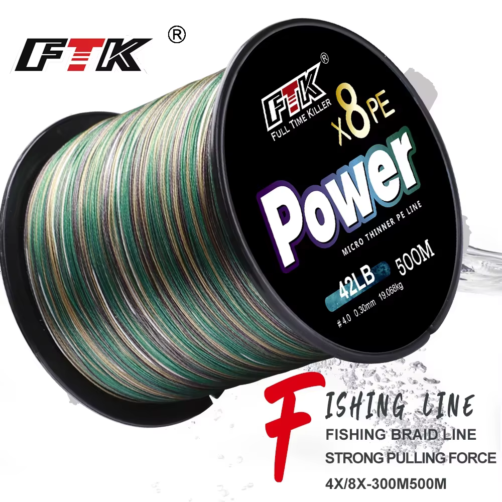 FTK PE X4/X8 Línea Multiline Trenzada – 8 hilos multifilamento