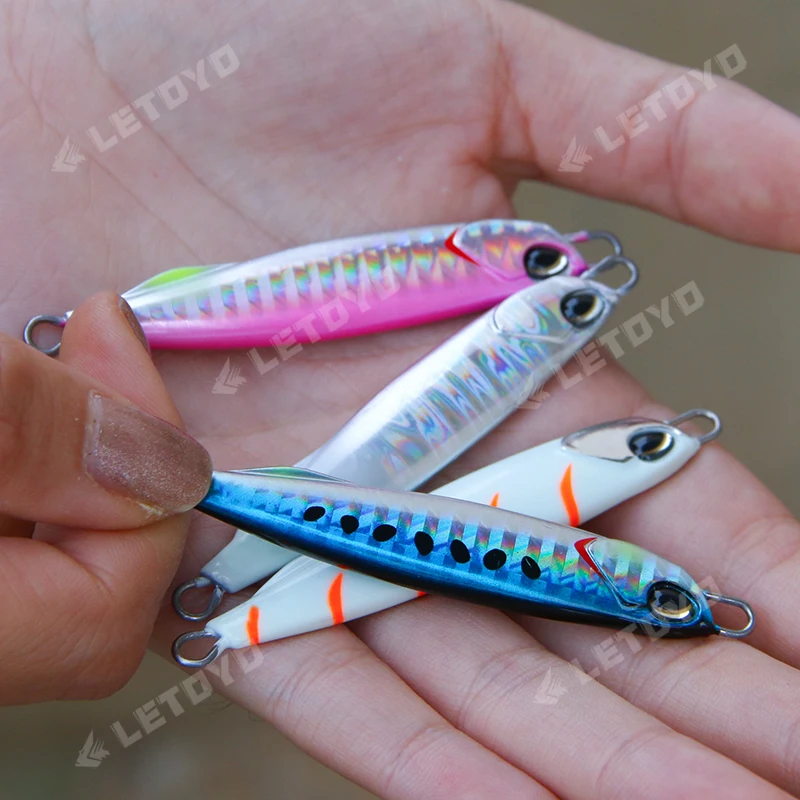 LETOYO Señuelo metálico luminoso para pesca en orilla y barco - imagen 5