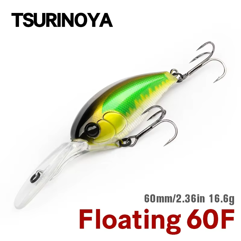 Tsurinoya Crankaas Visaas 60f Chaser – Crankbait flotante 60mm - imagen 5