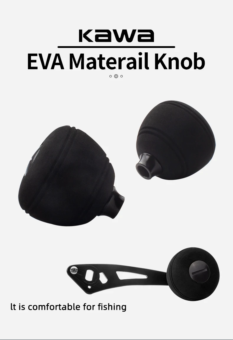 Perilla de mano Kawa EVA 35mm para carrete de pesca