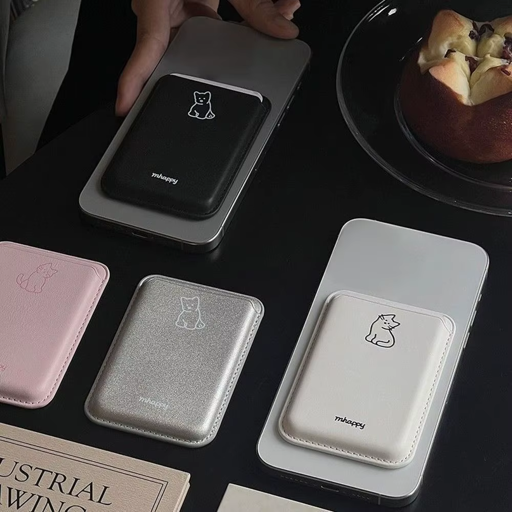 Porta Tarjetas Magsafe para iPhone con Diseño de Gato - imagen 4