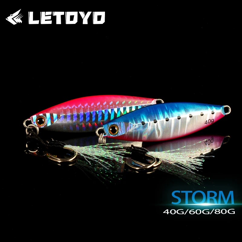 LETOYO Jigs metálicos para lubina y caballa en agua salada - imagen 2