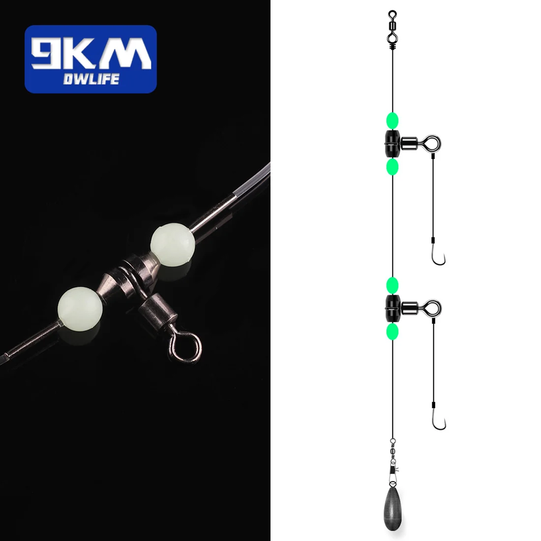 Giratorios de pesca 3 vías para sedal en agua salada - imagen 3
