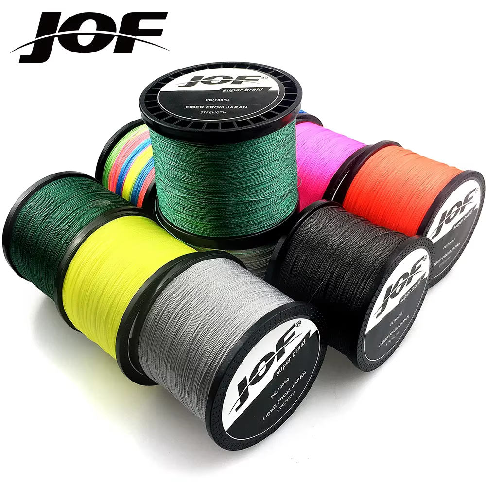 JOF PE Línea de pesca multifilamento trenzada japonesa resistente - imagen 3