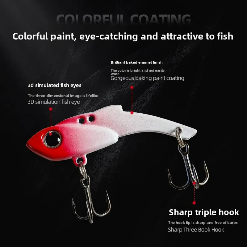 Señuelo de lucio Crankbait hundimiento VIB con plomo interno - imagen 4