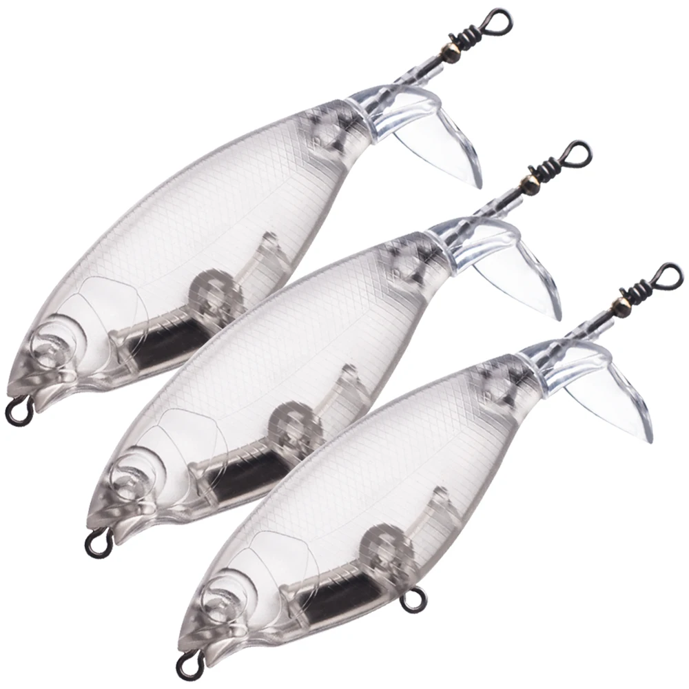 Señuelo Dr.Holife Topwater en blanco vista lateral