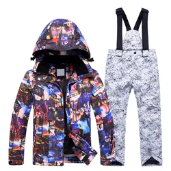 Conjunto snowboard infantil: mono de nieve impermeable y cortaviento