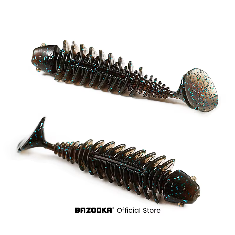 Bazooka Gusanos de Silicona Flexible Swimbait TPR - imagen 5