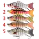 Señuelo oscilante multisegmento de plástico duro biomimético para pesca - imagen 2