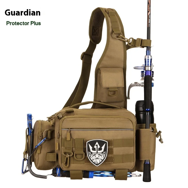 Bolsa de pesca multifuncional para hombre: mochila de un hombro - imagen 2