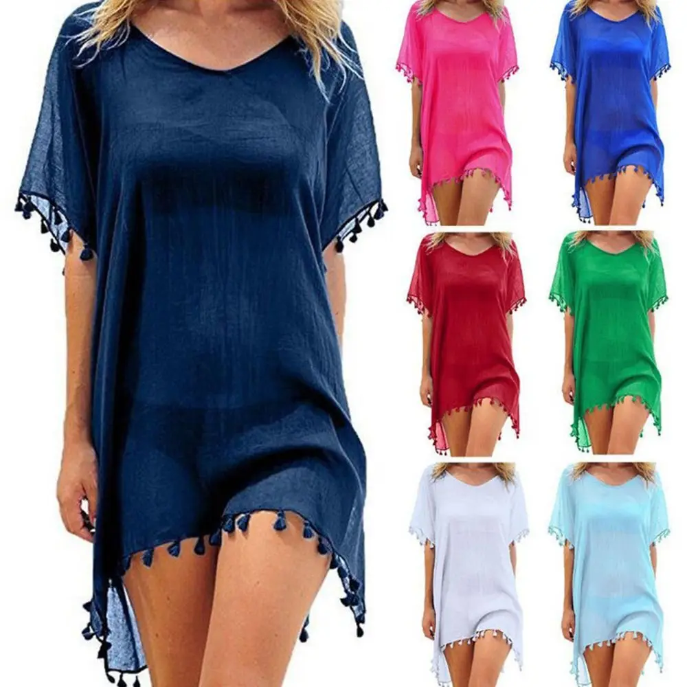 Camiseta de pesca de playa holgada con cuello en V para mujer - imagen 4