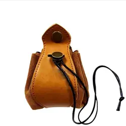 Bolsa para dados de cuero con cordón para juegos de rol y tablero