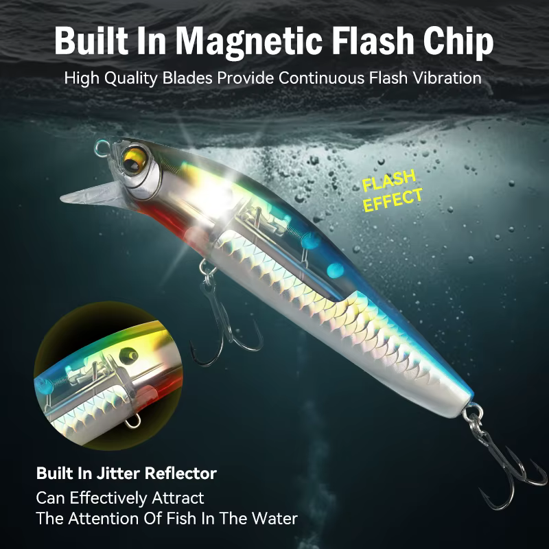 Leydun Señuelo Hundido Minnow 95mm 21g – Para lucio y lubina - imagen 4