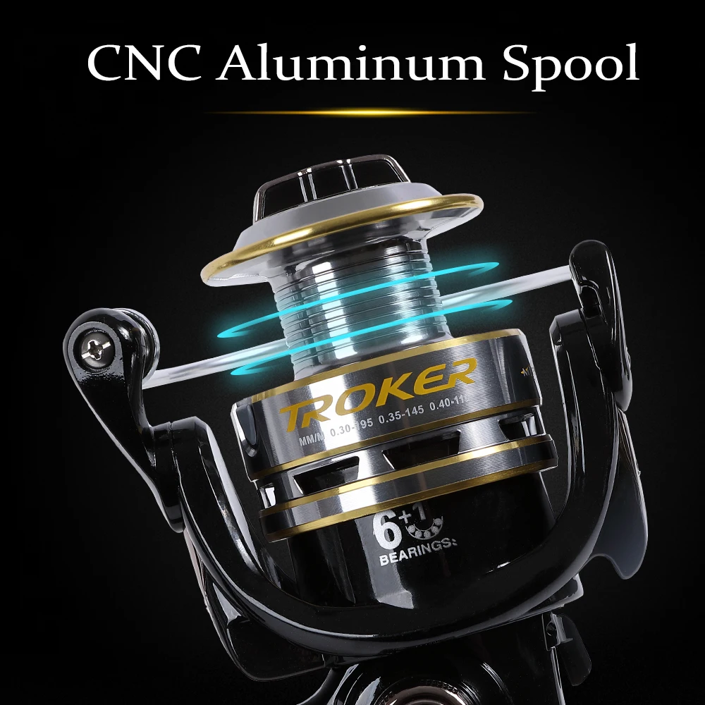 MIFINE TROKER Carrete ultraligero giratorio para pesca de trucha - imagen 5