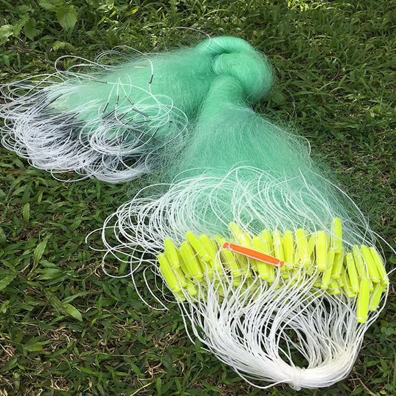 Red de seda verde en nailon para pesca - imagen 5