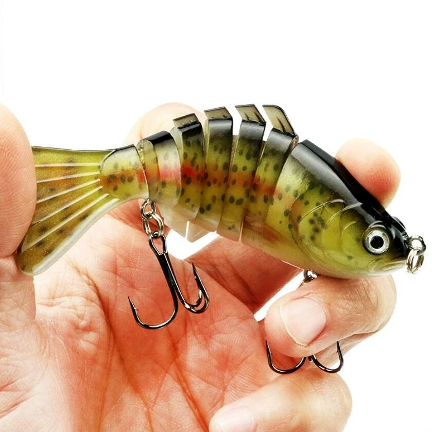 Señuelo Swimbait Pike hundible cebo duro multiarticulado para musky - imagen 2