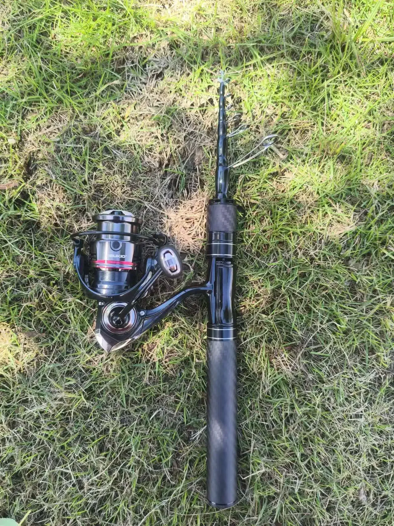 DEUKIO Combo caña y carrete ultraligero de carbono para pescar - imagen 2