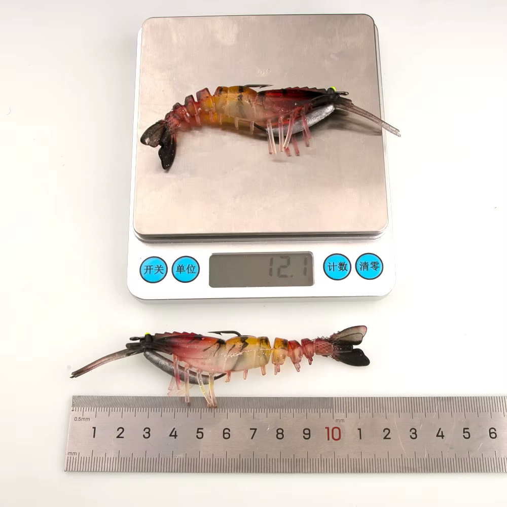 Cebo artificial luminoso de silicona para pesca