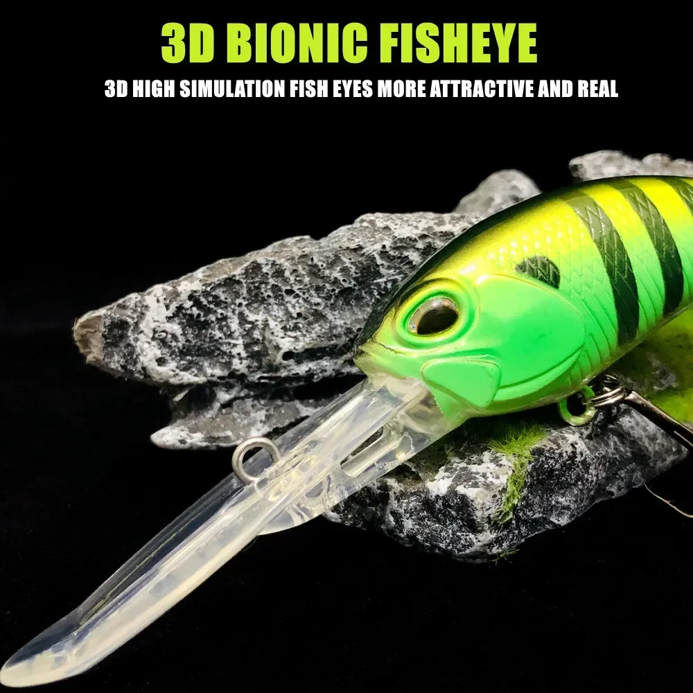 Crankbait Minnow – Señuelo de Arrastre para Lubina y Lucio - imagen 2