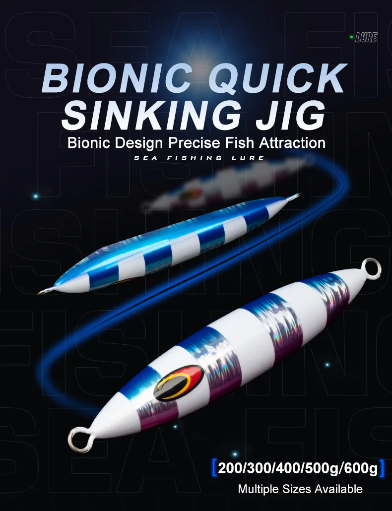Metal jigging para agua salada profunda OBSESSION J120