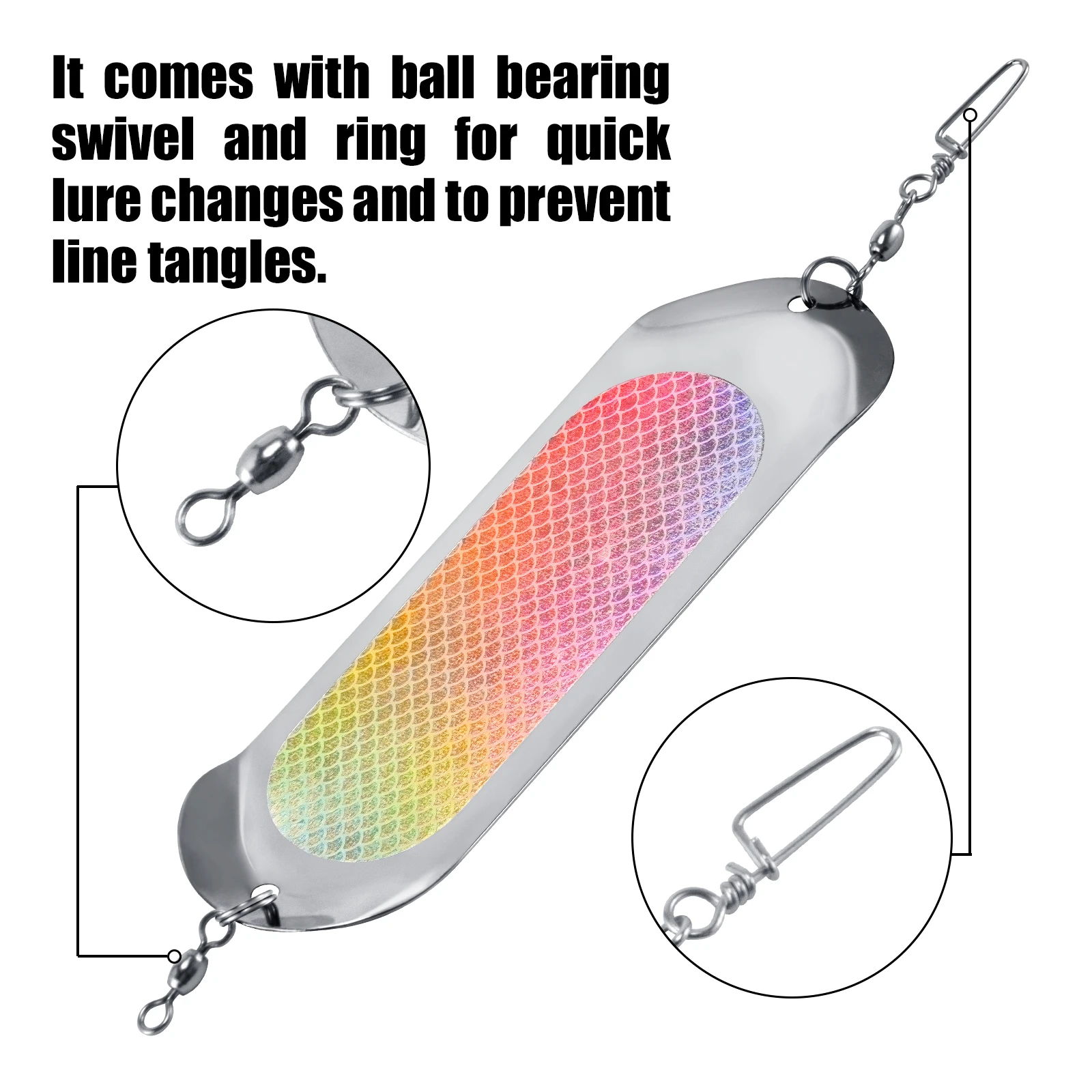 Señuelo Metal Jig Dodger Flasher para trolling surf lanzado lubina - imagen 2