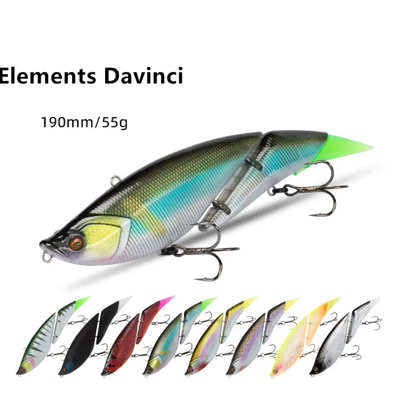 DaVinci SwimBait doble cola flotante topwater - imagen 5