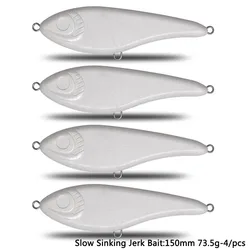 CF Jerk Bait Señuelo 150mm Transparente Pike Bass Hundimiento Lento