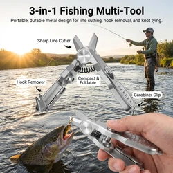 Tijeras de pesca portátiles multifunción de acero inoxidable para línea