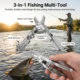 Tijeras de pesca portátiles multifunción de acero inoxidable para línea