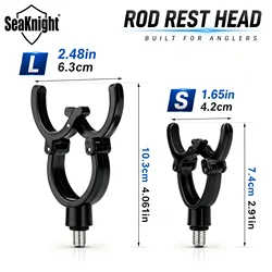 Soporte para caña de carpfishing con cabezal antideslizante