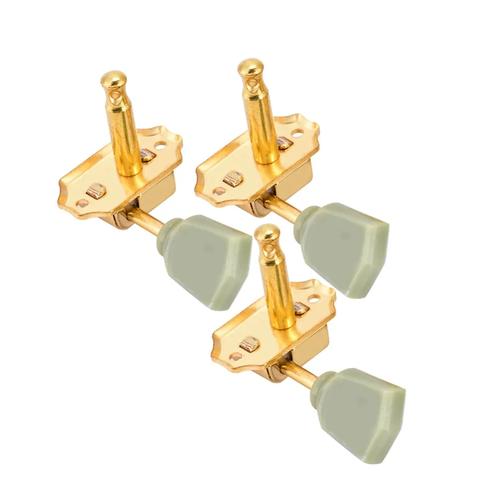 Clavijas de afinación guitarra metal y plástico oro y jade