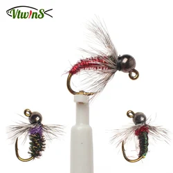 Jig cabeza de tungsteno con púas Vtwins para pesca de trucha
