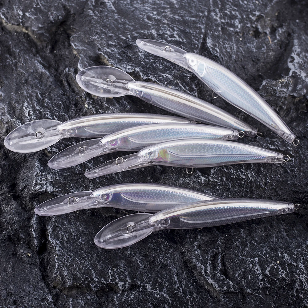 Dr.Holife señuelos tipo Minnow sin pintar duros con lámina interior - imagen 3