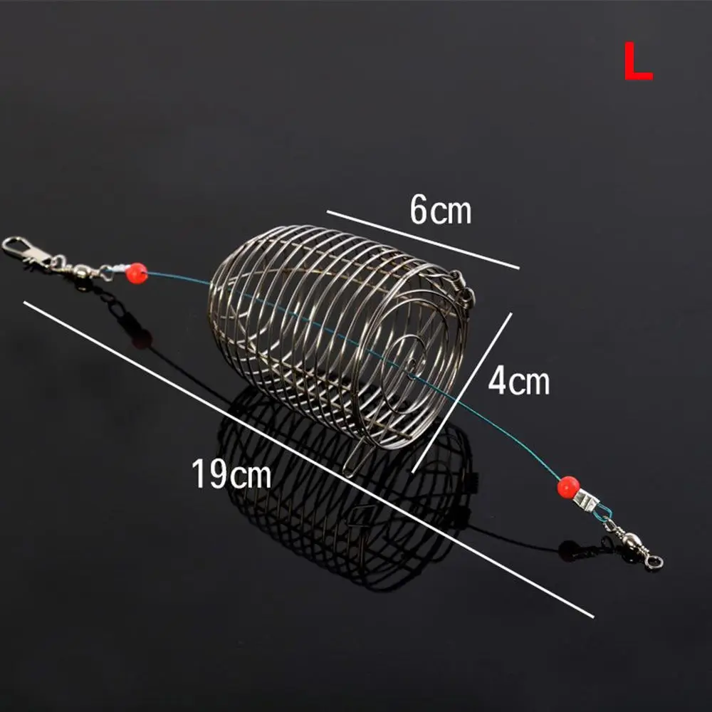 Alimentador jaula para cebo pesca con soporte trampa señuelos