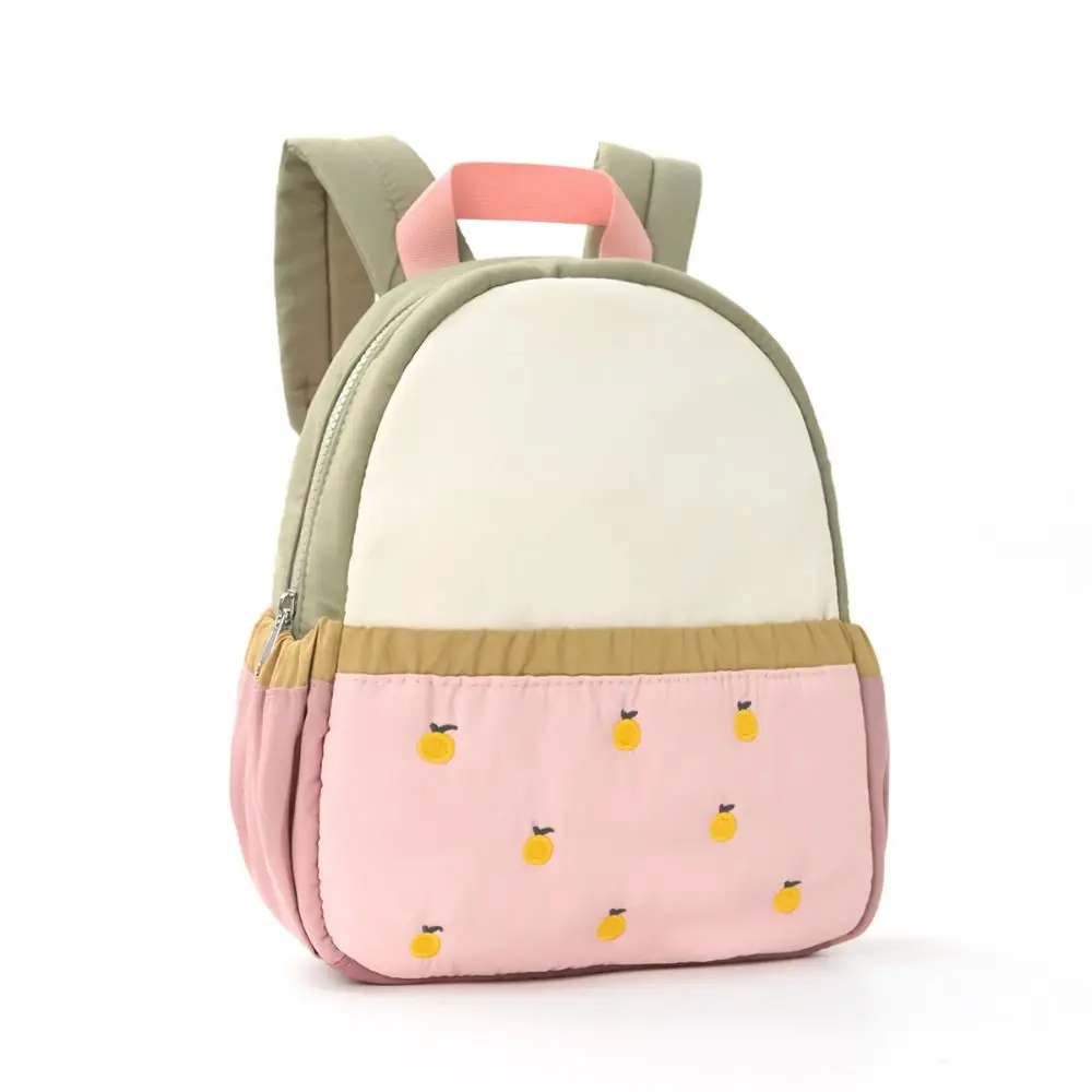 Mochila escolar de poliéster lavable con bordado multicolor - imagen 3