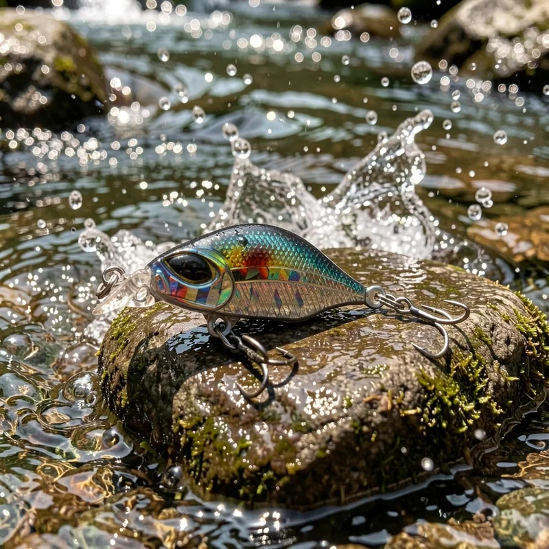Señuelo Micro Minnow con gancho triple de ranura para trucha y pez pan - imagen 3