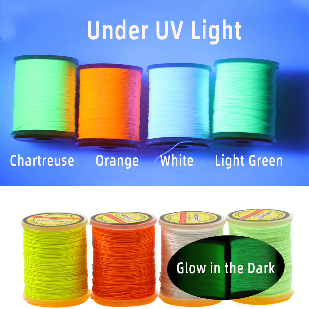 WIFREO Lumo 150D – Hilo de atar moscas UV Fluo para Lucio - imagen 5