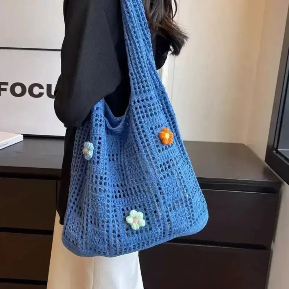 Bolsa de pesca de paja estilo bohemio bandolera ligera y amplia - imagen 4