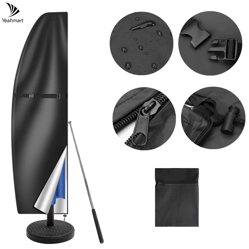 Funda impermeable Oxford para sombrilla de jardín – Resistente intemperie - imagen 3