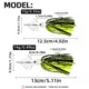 Chatterbait Buzzbait giratorio sin malezas para lubina y lucioperca - imagen 5