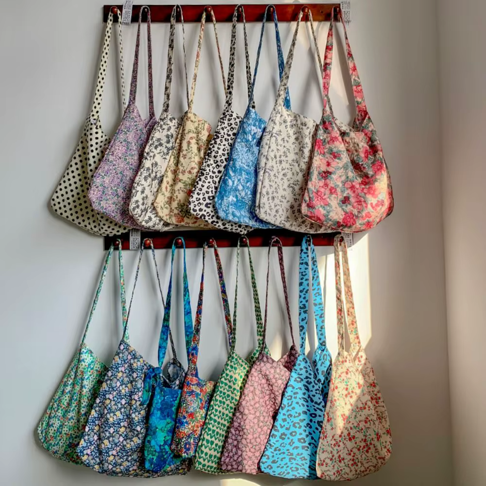 Bolso de hombro bandolera con estampado leopardo – Gran capacidad y diseño floral - imagen 5