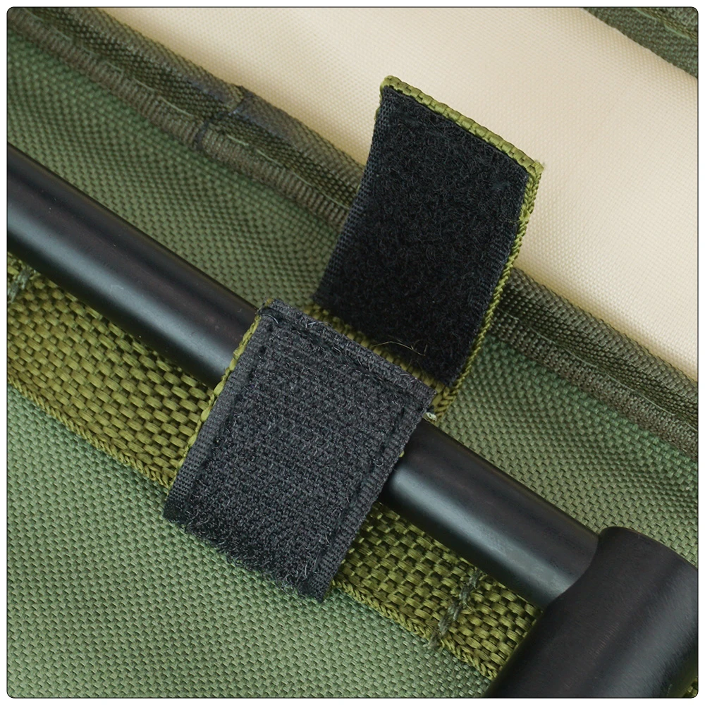Detalle del material impermeable y acolchado
