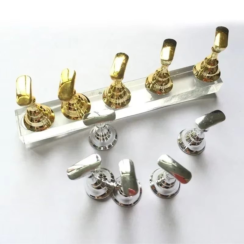 Base acrílica para uñas con tablero de ajedrez – Soporte magnético - imagen 3