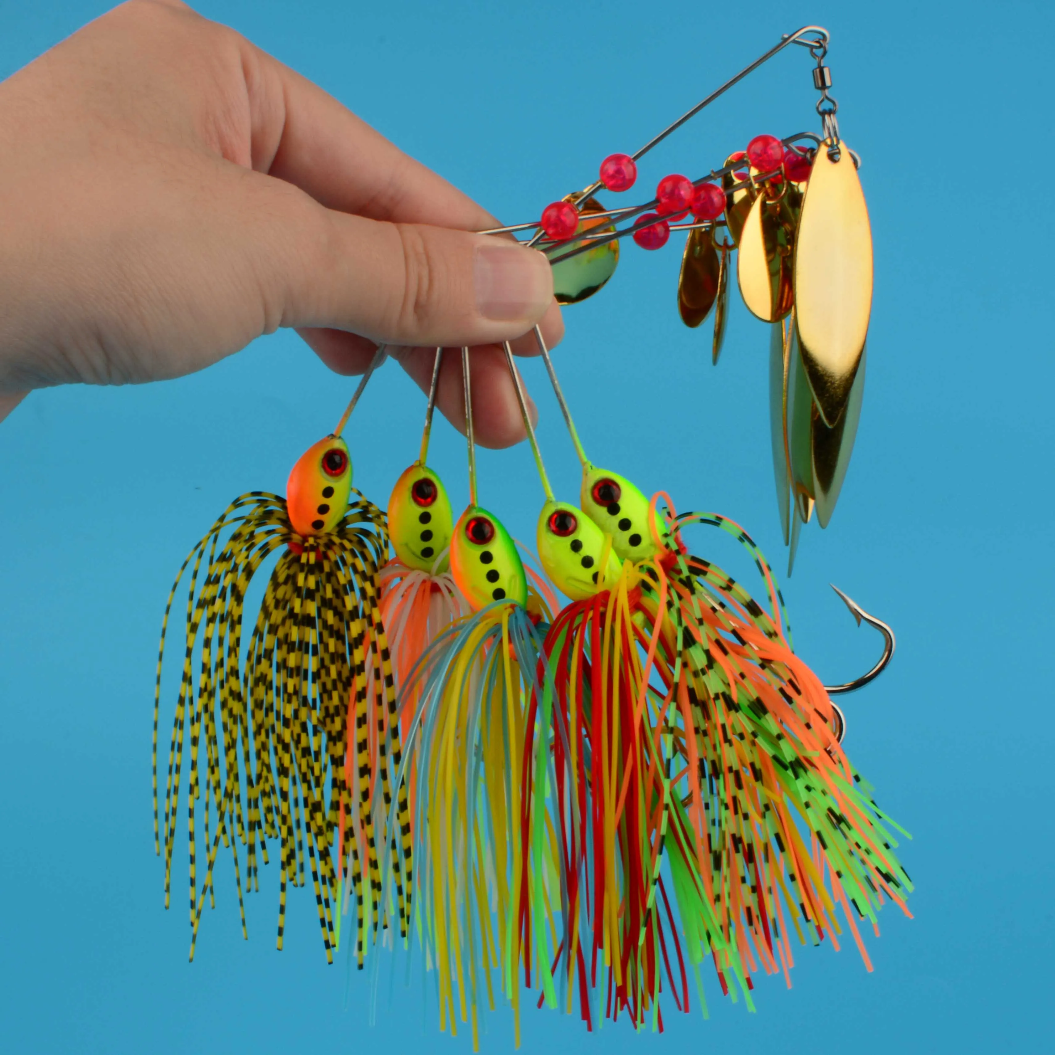 Señuelo Spinnerbait Wobbler para Lucio con lentejuelas - imagen 3