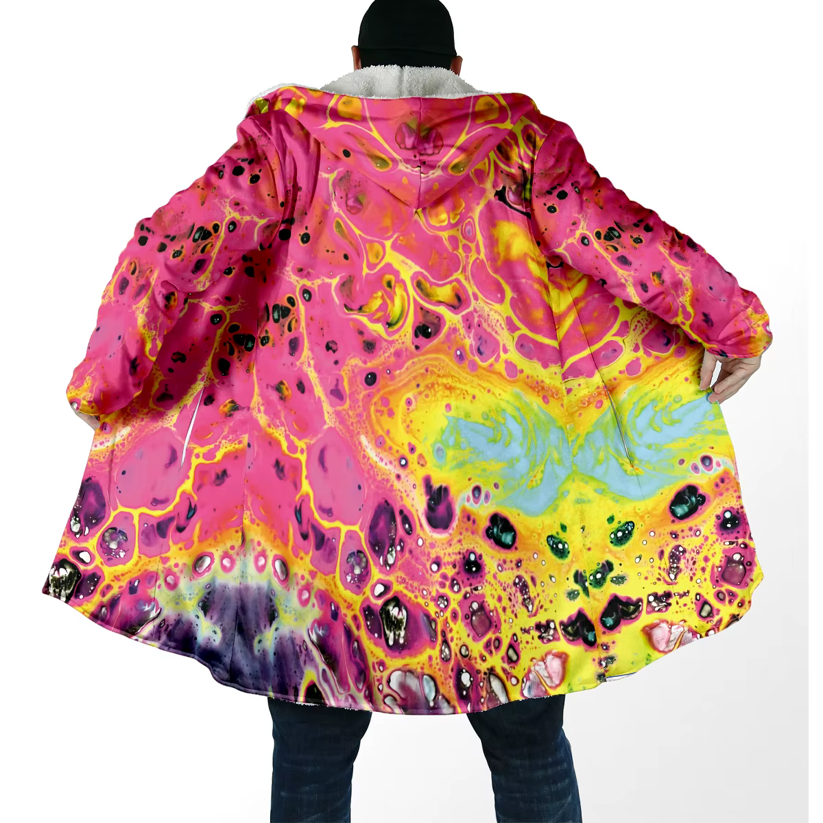 Trippy Chaqueta de pesca forro polar invierno – Capucha lana gruesa - imagen 5