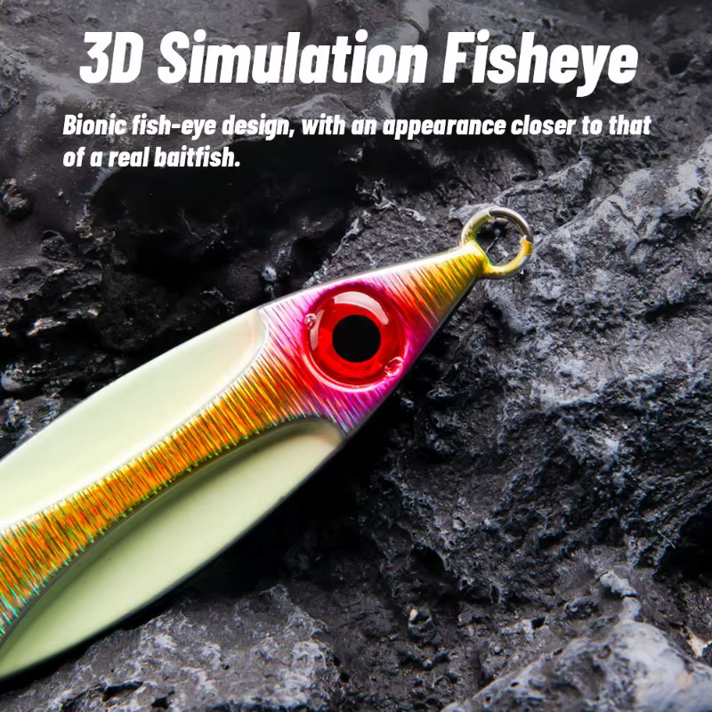 Gran Metal Vertical – Jig 3D láser luminoso para jigging de atún - imagen 3