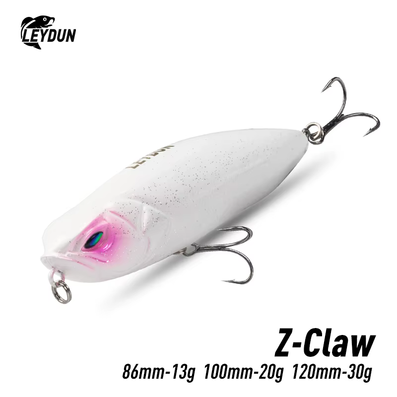 LEYDUN Señuelo Lápiz Topwater para lubina – Garra en Z acción